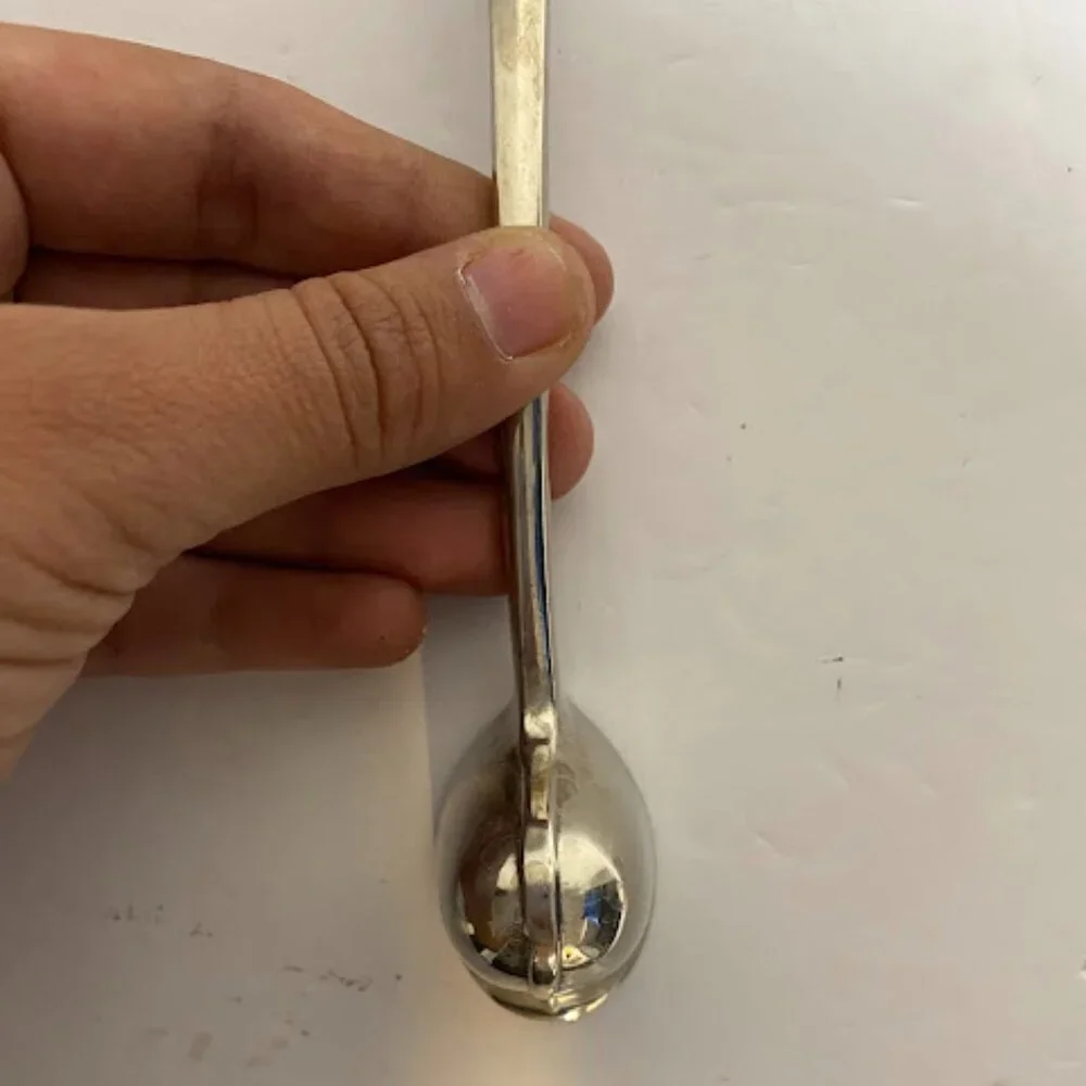 Elegant Vintage Silver-Tone Bell Candle Snuffer